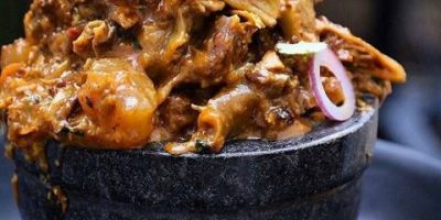 Isi-Ewu meal